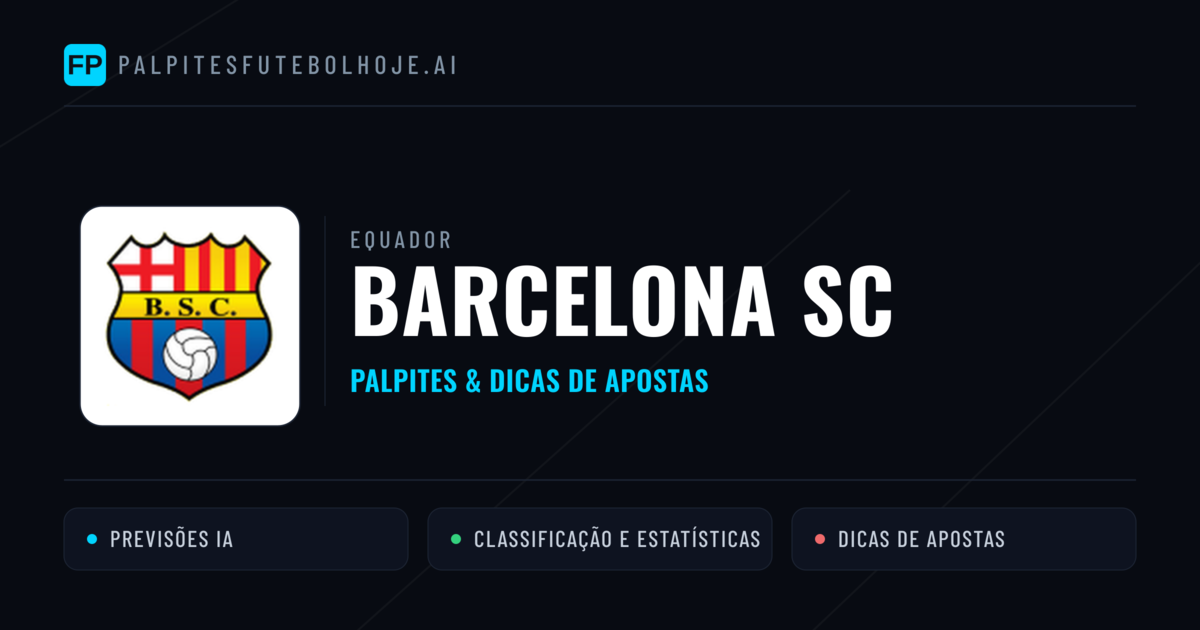Barcelona SC Palpites & Estatísticas