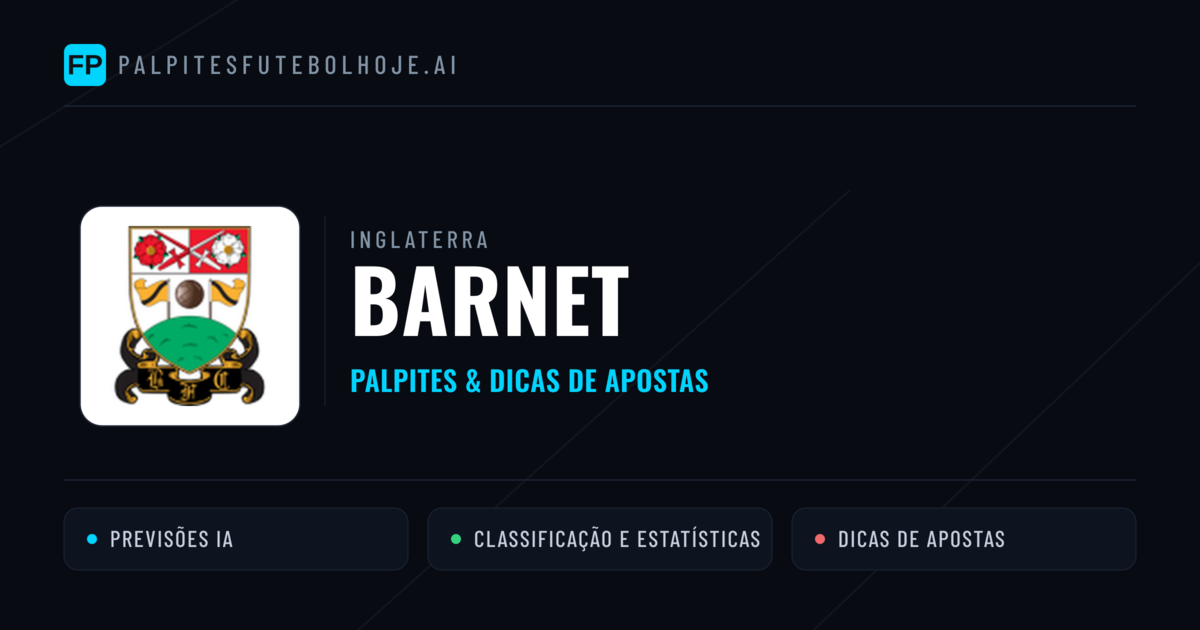 Barnet Palpites & Estatísticas