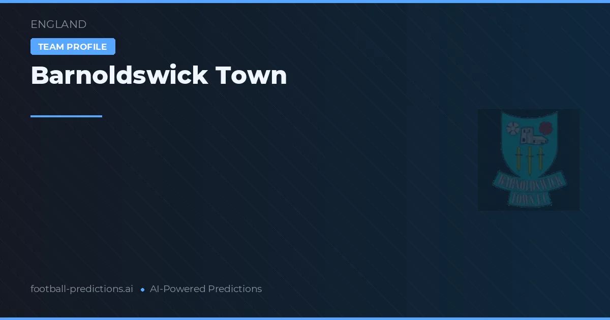 Barnoldswick Town Palpites & Estatísticas