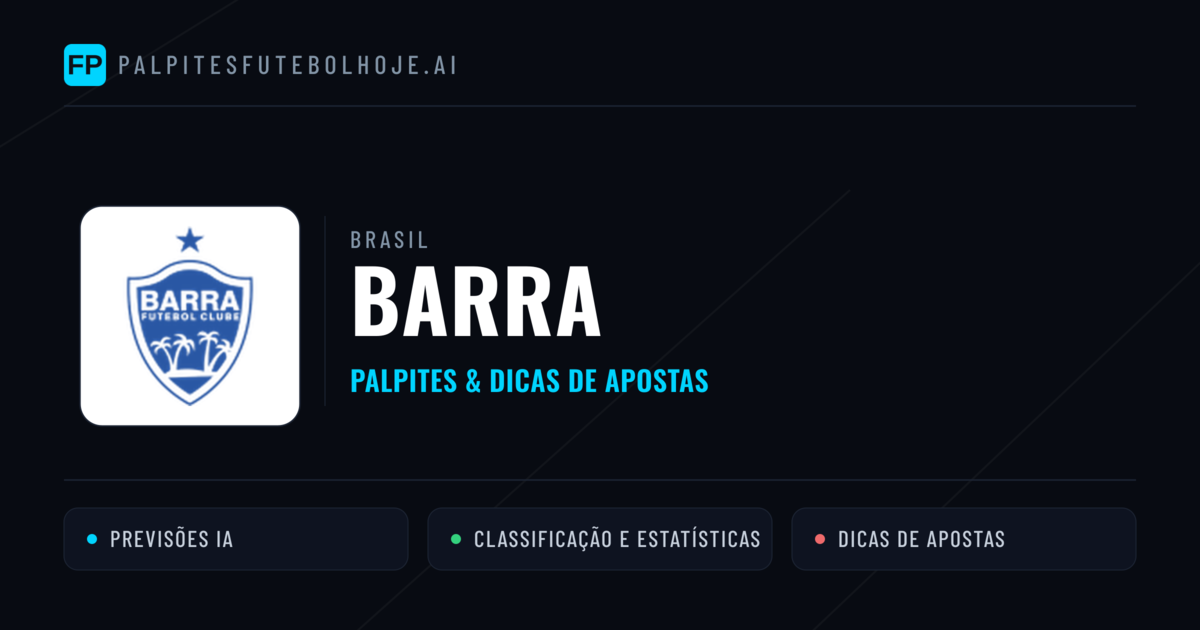 Barra Palpites & Estatísticas