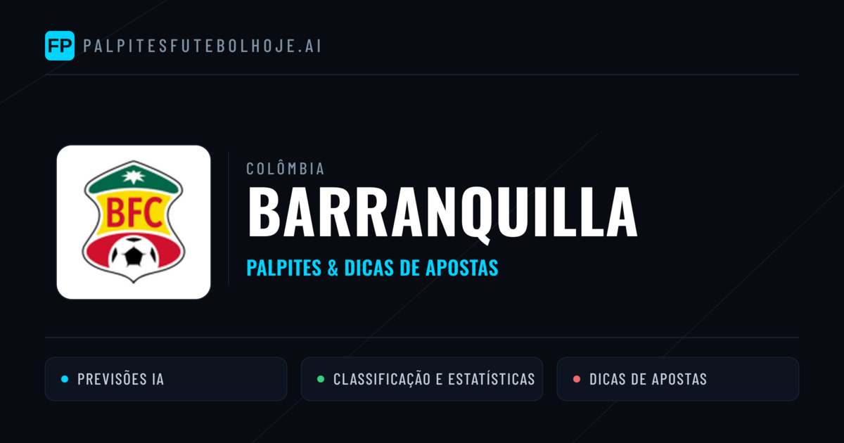 Barranquilla Palpites & Estatísticas