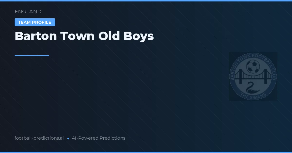 Barton Town Old Boys Palpites & Estatísticas