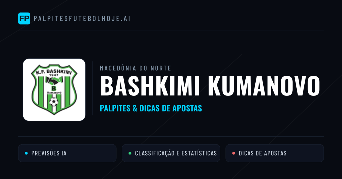 Bashkimi Kumanovo Palpites & Estatísticas