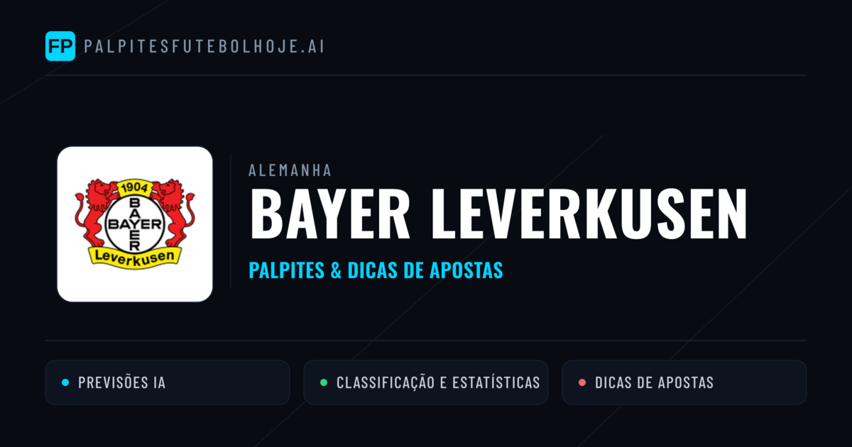 Bayer Leverkusen Palpites & Estatísticas