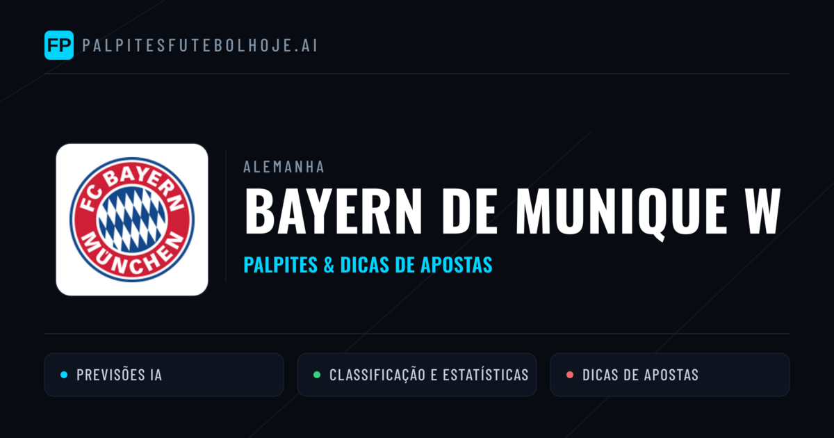 Bayern de Munique W Palpites & Estatísticas