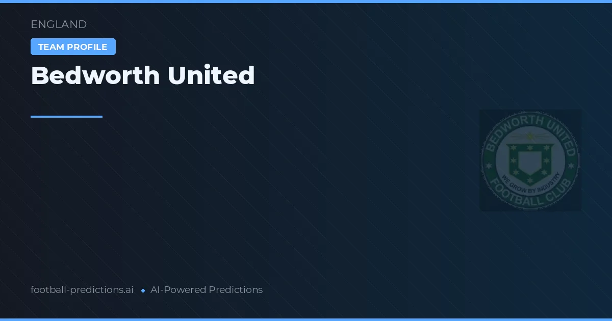 Bedworth United Palpites & Estatísticas