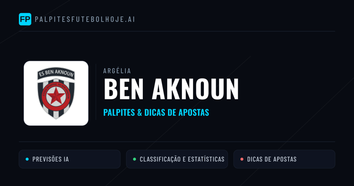 Ben Aknoun Palpites & Estatísticas