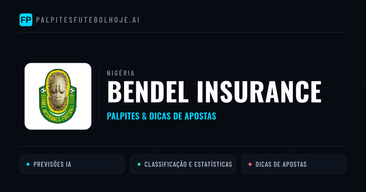 Bendel Insurance Palpites & Estatísticas