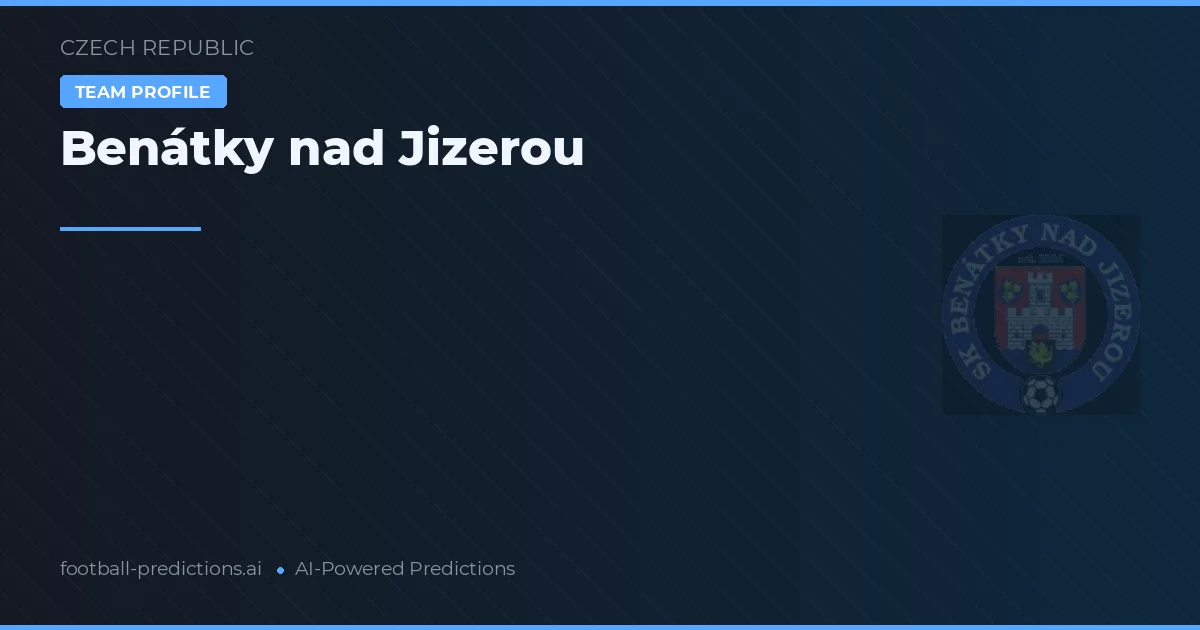 Benátky nad Jizerou Palpites & Estatísticas