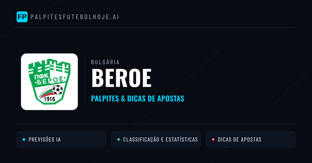 Beroe Palpites & Estatísticas