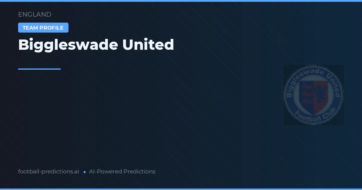 Biggleswade United Palpites & Estatísticas