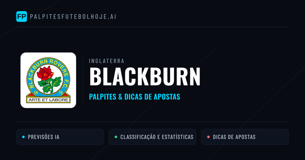 Blackburn Palpites & Estatísticas