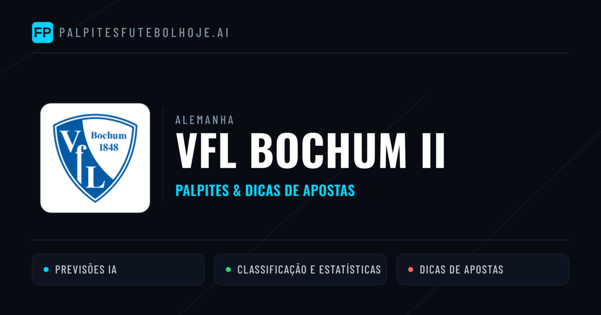 VfL Bochum II Palpites & Estatísticas