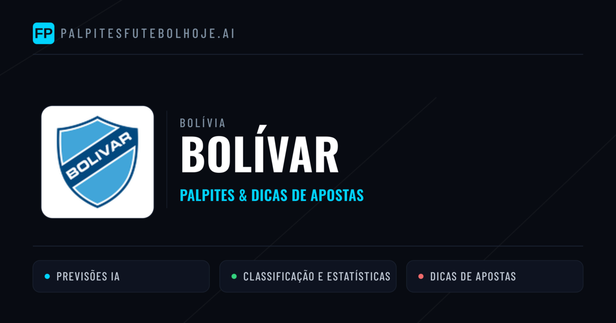 Bolívar Palpites & Estatísticas