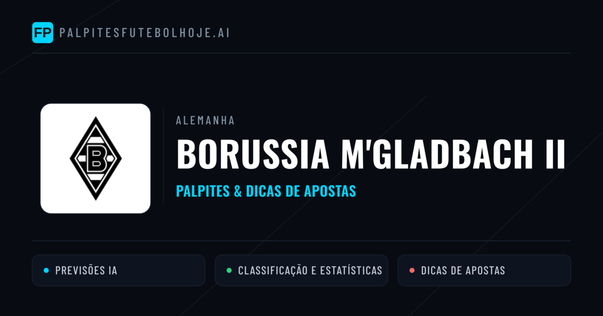 Borussia M'gladbach II Palpites & Estatísticas