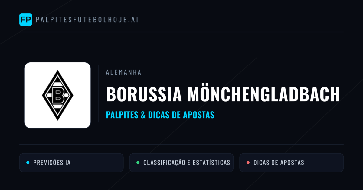 Borussia Mönchengladbach Palpites & Estatísticas