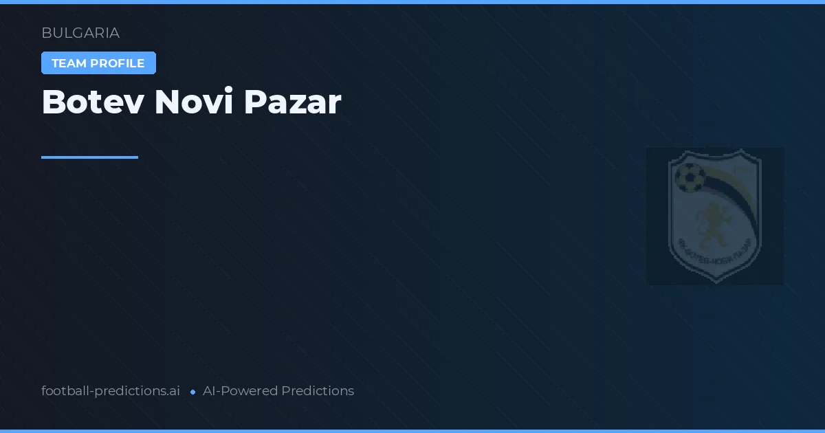Botev Novi Pazar Palpites & Estatísticas