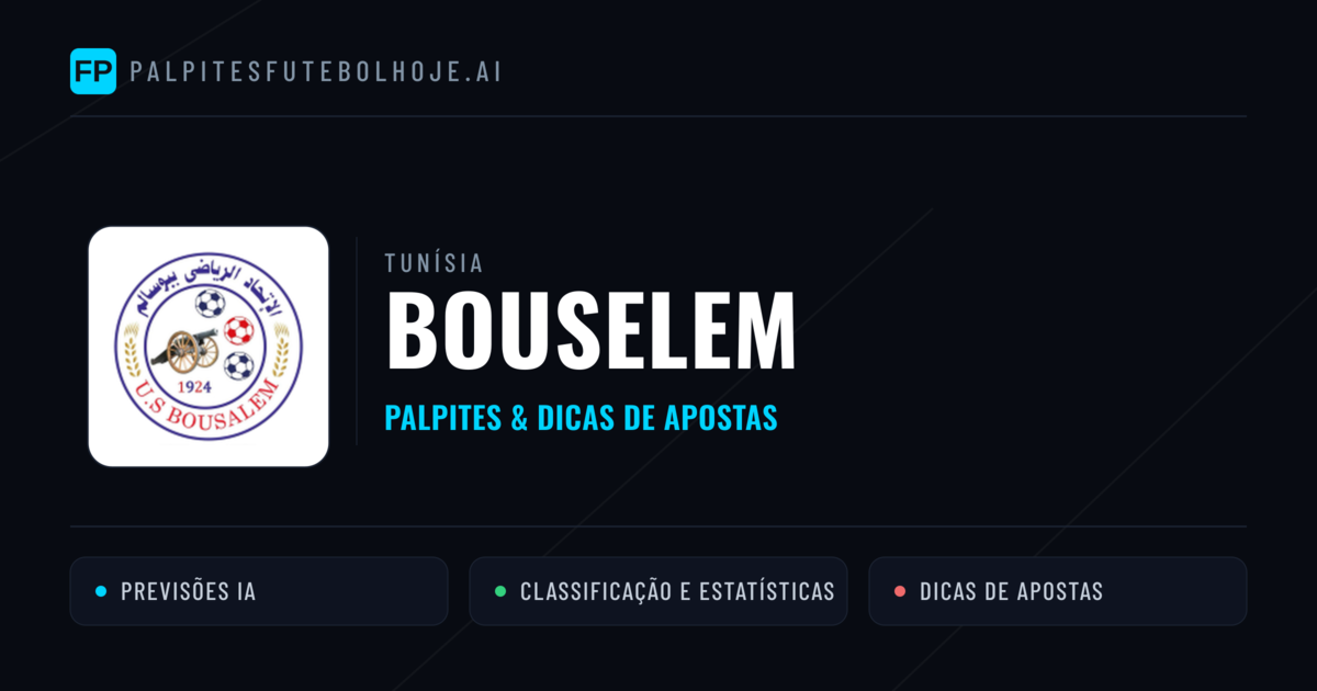 Bouselem Palpites & Estatísticas