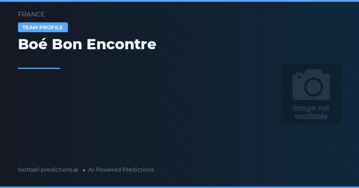 Boé Bon Encontre Palpites & Estatísticas