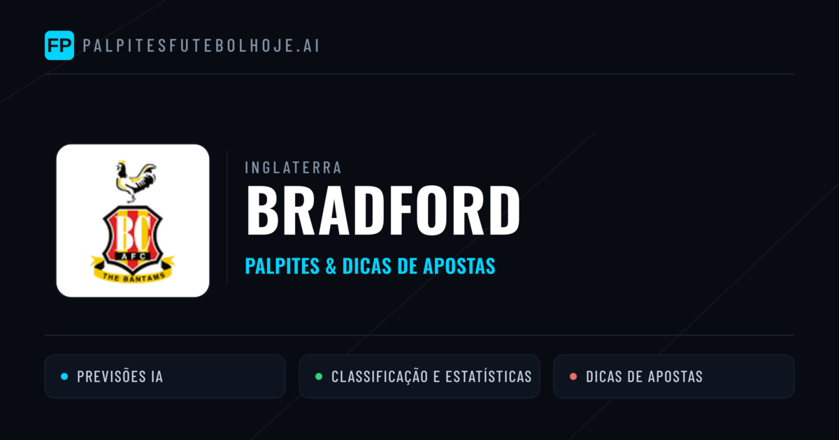 Bradford Palpites & Estatísticas