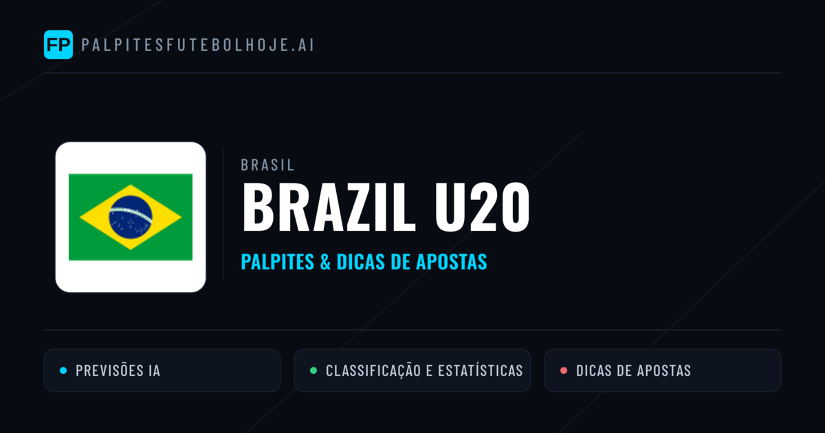 Brazil U20 Palpites & Estatísticas