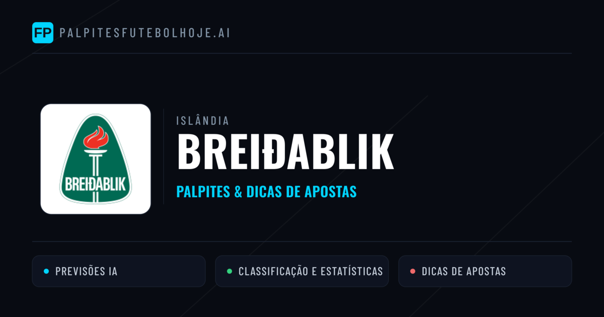 Breiðablik Palpites & Estatísticas