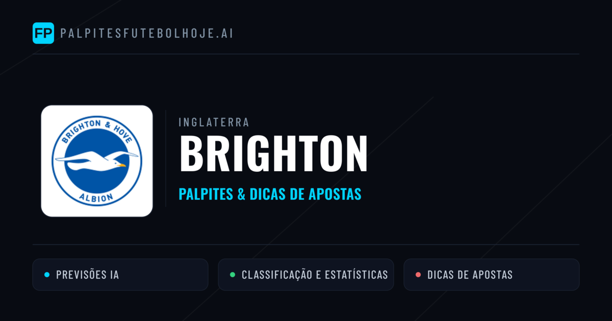 Brighton Palpites & Estatísticas