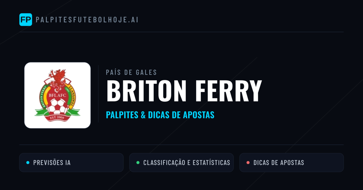 Briton Ferry Palpites & Estatísticas