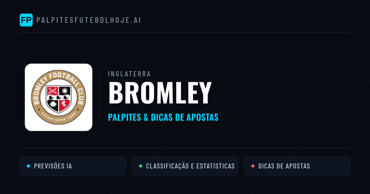 Bromley Palpites & Estatísticas