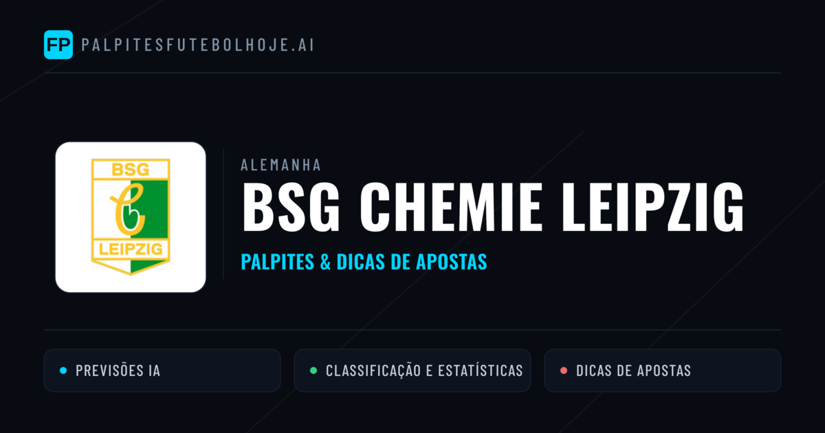 BSG Chemie Leipzig Palpites & Estatísticas