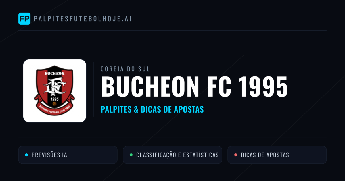 Bucheon FC 1995 Palpites & Estatísticas