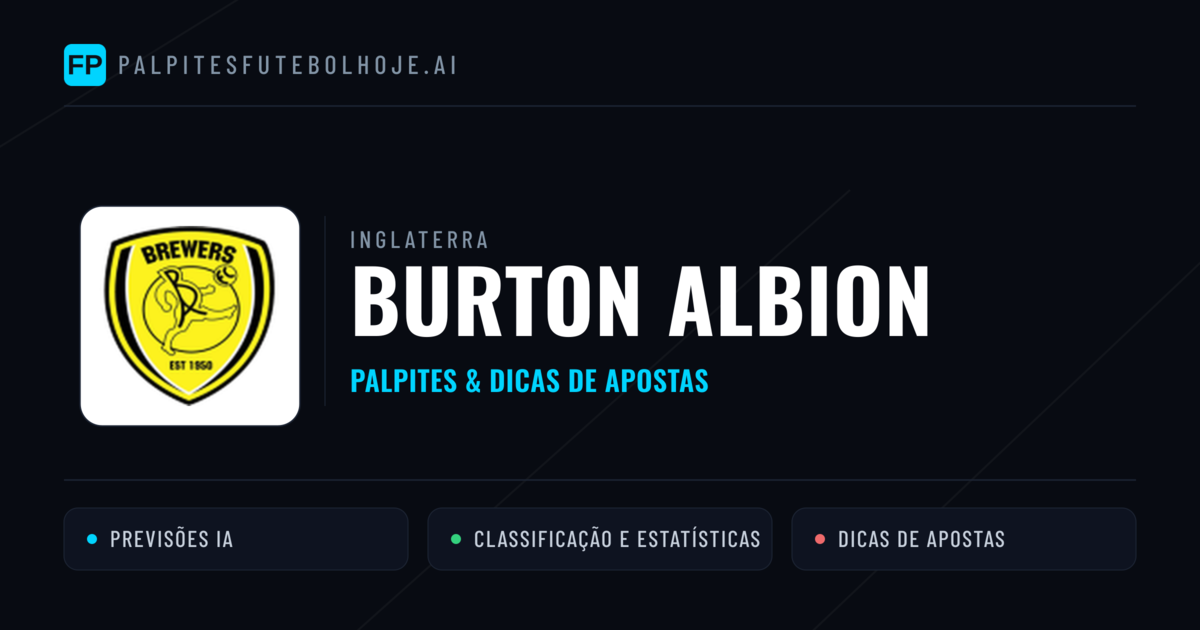 Burton Albion Palpites & Estatísticas