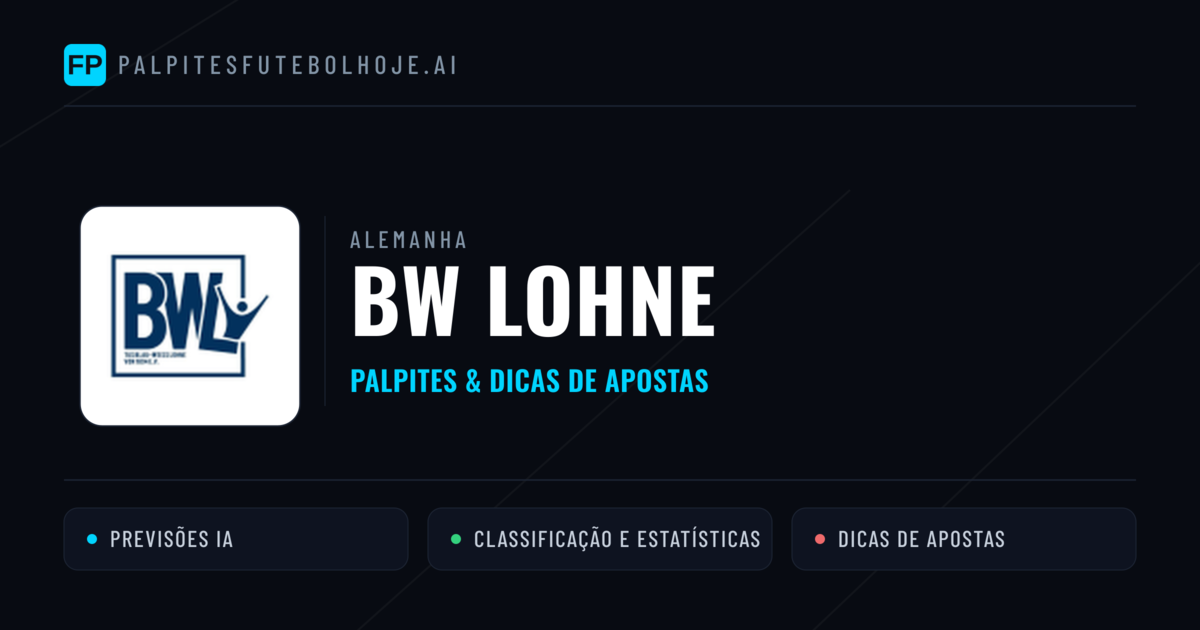 BW Lohne Palpites & Estatísticas