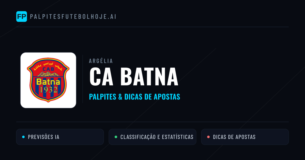 CA Batna Palpites & Estatísticas