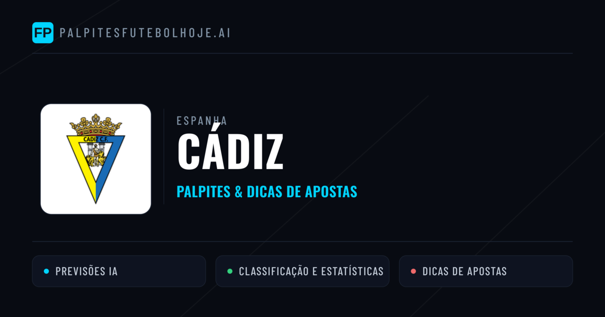 Cádiz Palpites & Estatísticas