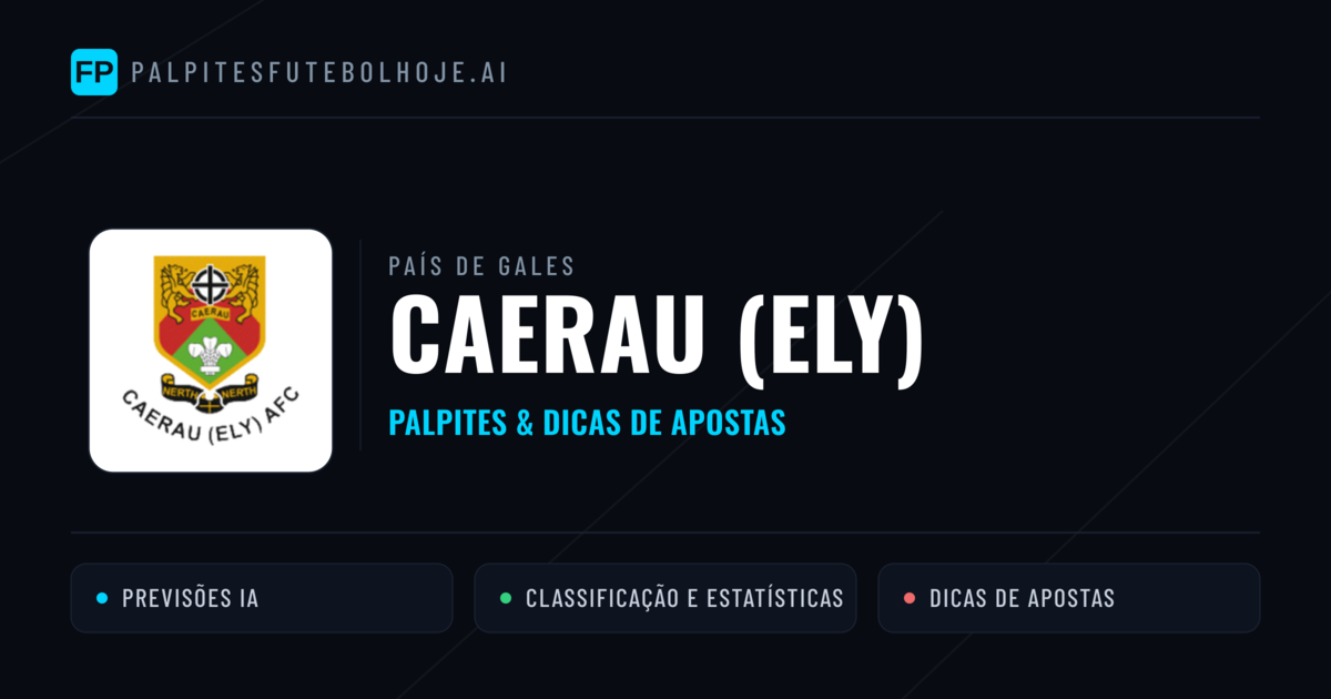Caerau (Ely) Palpites & Estatísticas