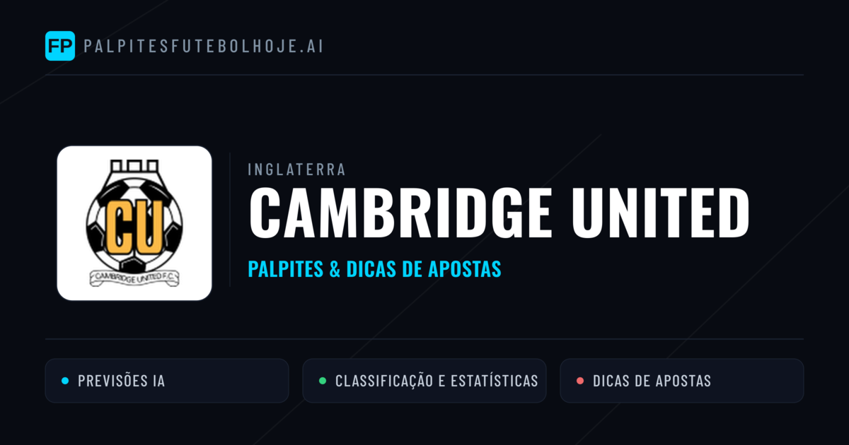Cambridge United Palpites & Estatísticas