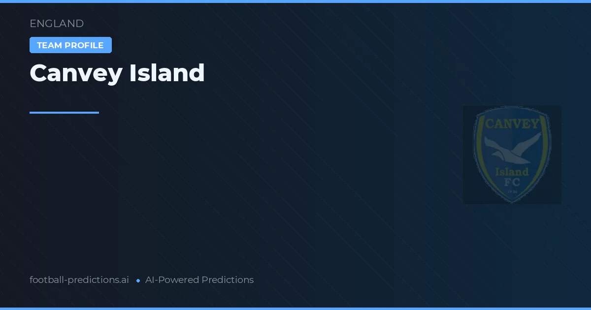 Canvey Island Palpites & Estatísticas