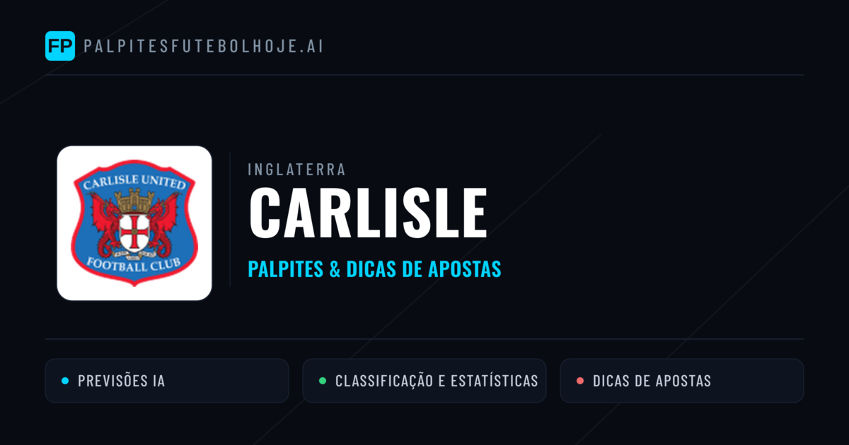 Carlisle Palpites & Estatísticas