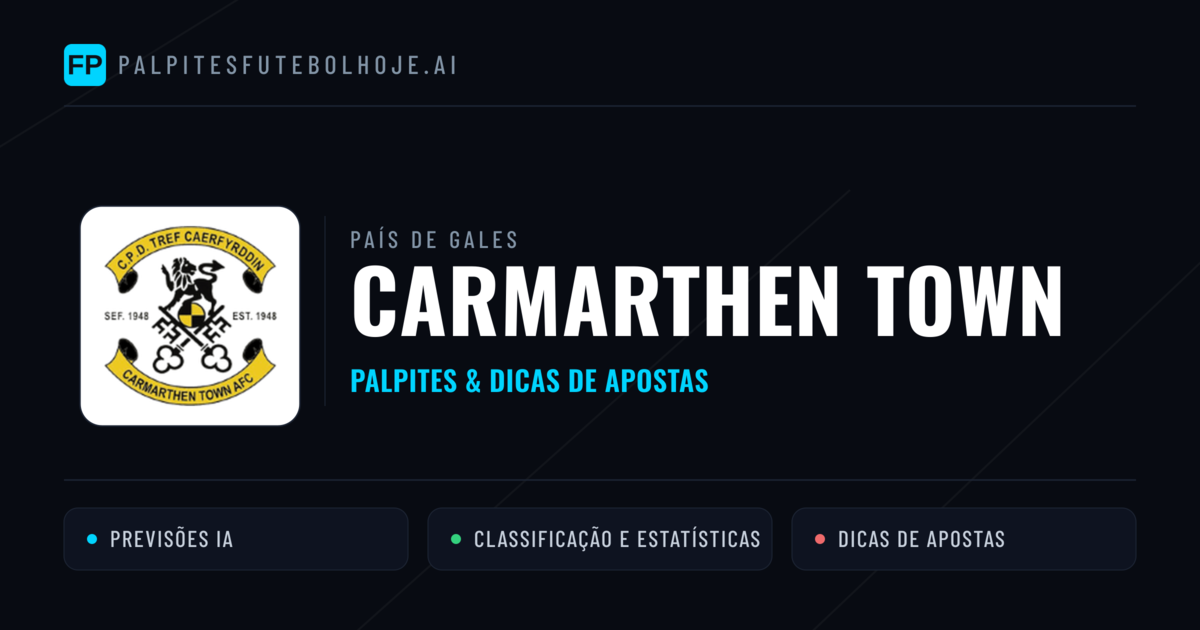 Carmarthen Town Palpites & Estatísticas