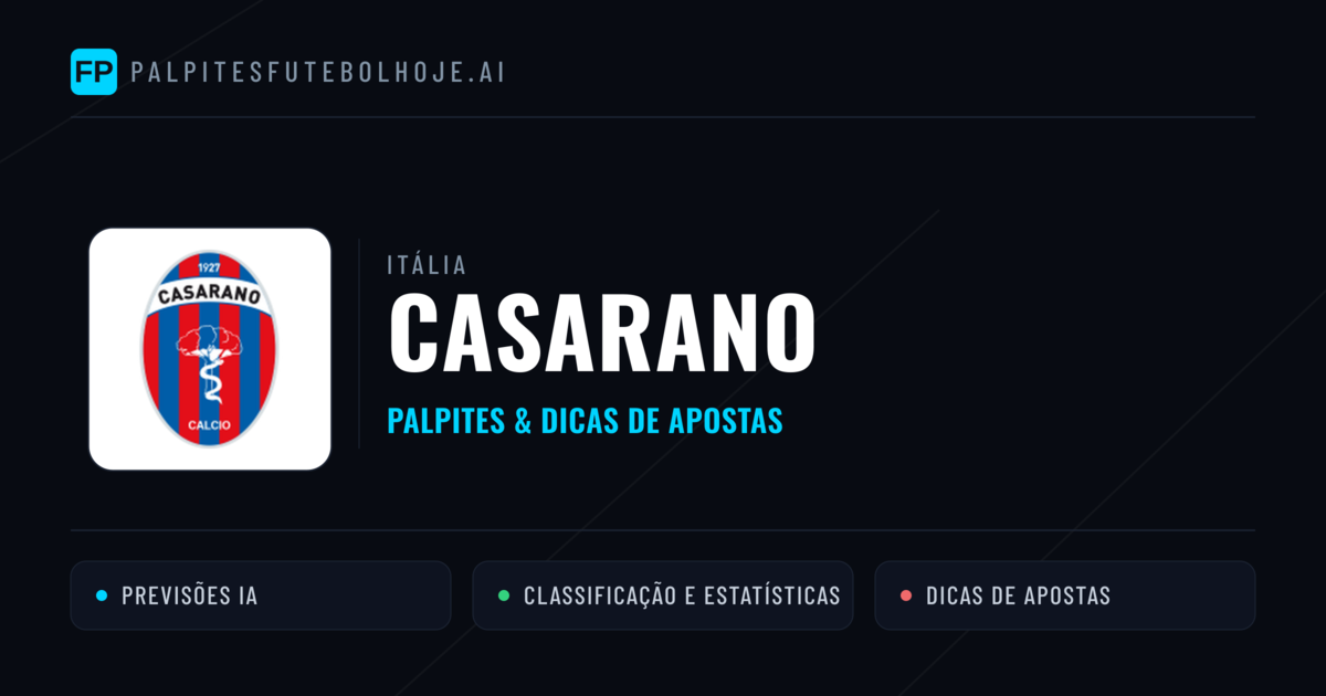 Casarano Palpites & Estatísticas
