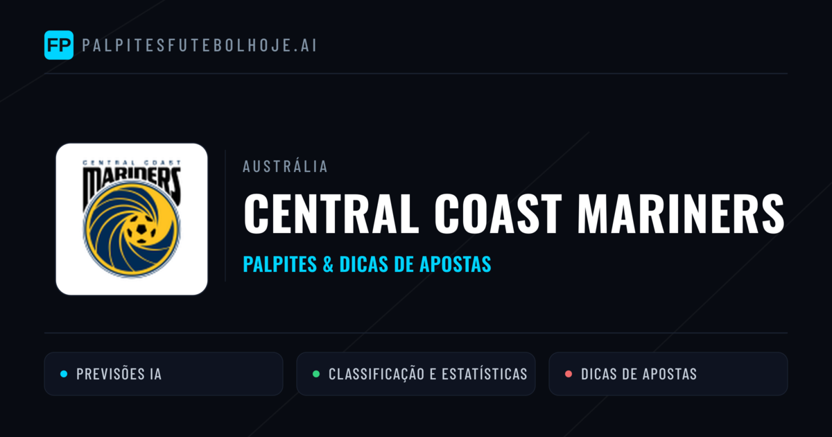 Central Coast Mariners Palpites & Estatísticas