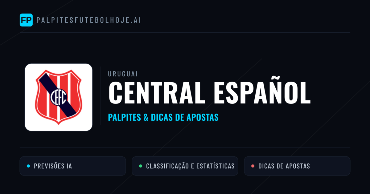 Central Español Palpites & Estatísticas
