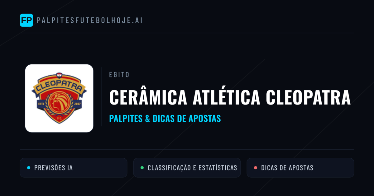 Cerâmica Atlética Cleopatra Palpites & Estatísticas