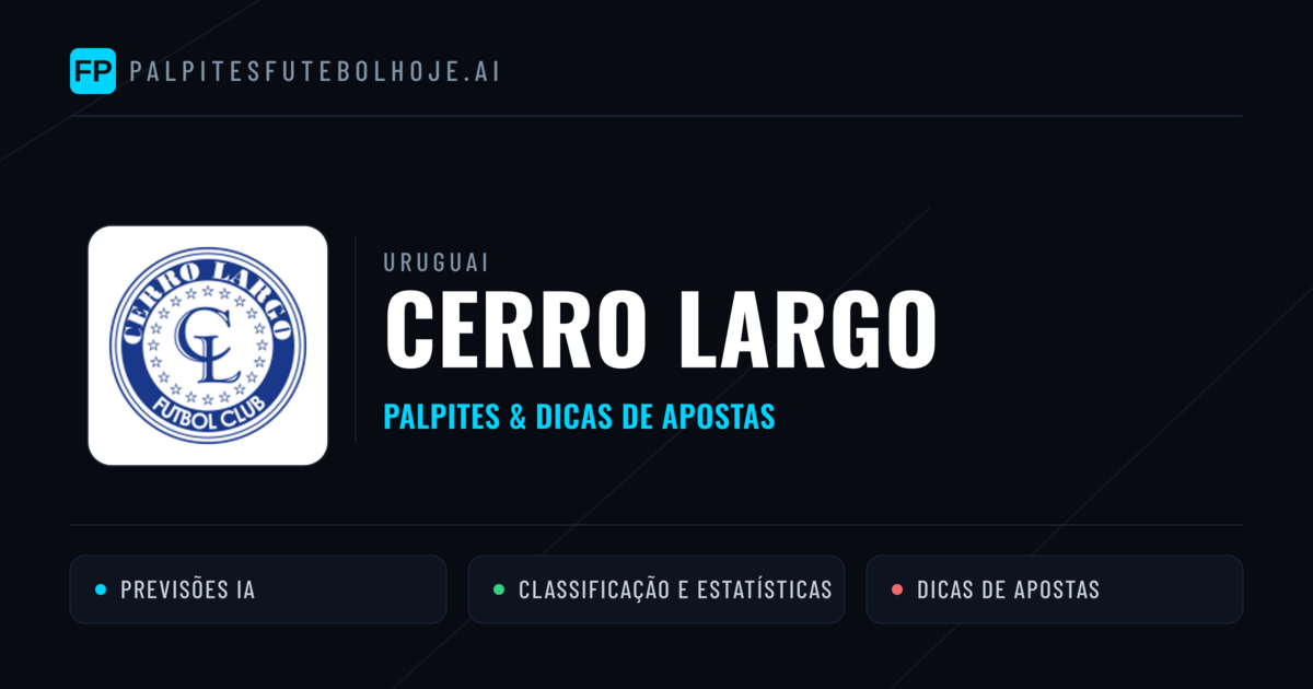 Cerro Largo Palpites & Estatísticas