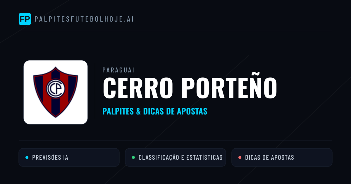 Cerro Porteño Palpites & Estatísticas