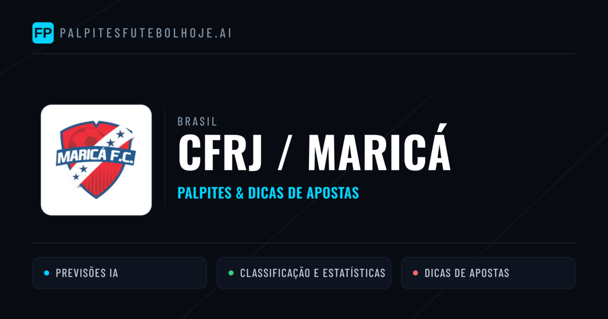 CFRJ / Maricá Palpites & Estatísticas