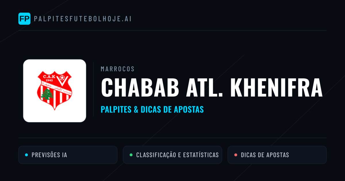 Chabab Atl. Khenifra Palpites & Estatísticas