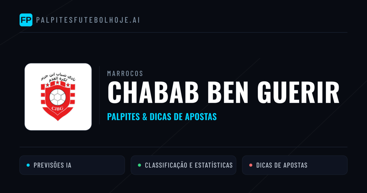 Chabab Ben Guerir Palpites & Estatísticas
