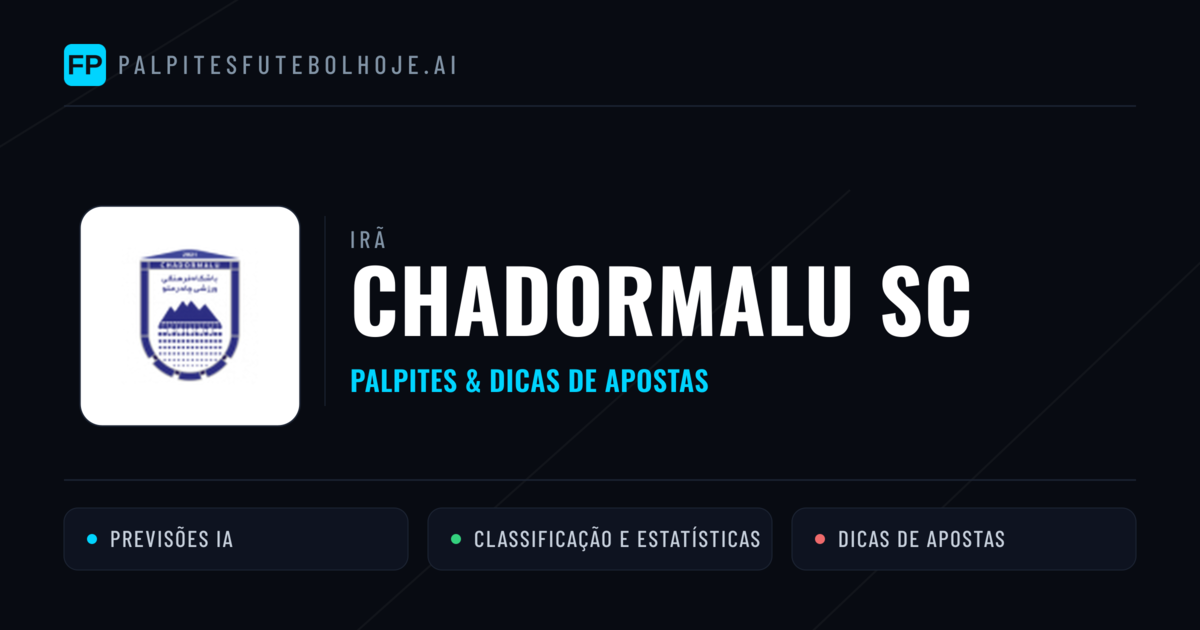 Chadormalu SC Palpites & Estatísticas
